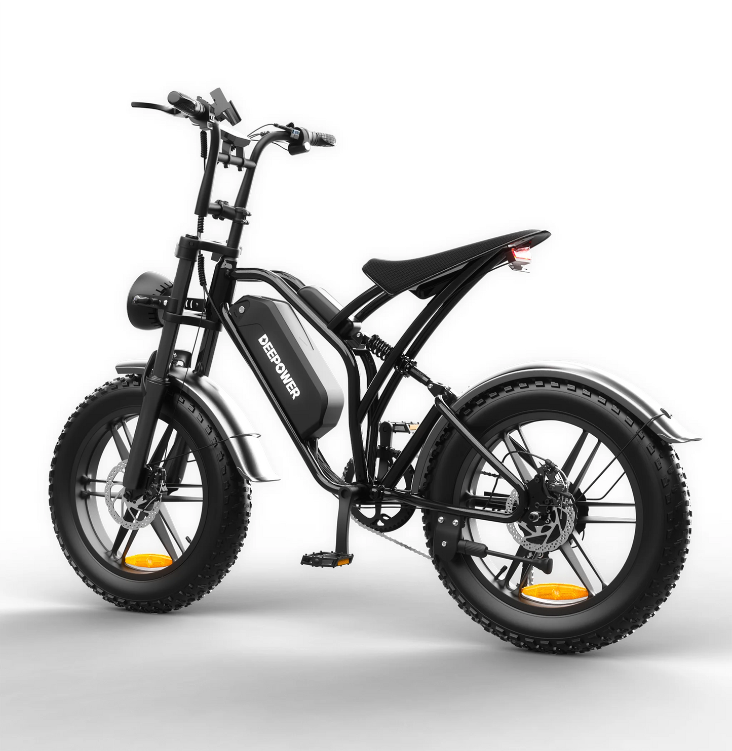 DEEPOWER S20 Off-Road Electric Bike 1500W Motor 48V 25AH LG Battery Adults Mountain LED Display Ebike All-Terrain Motorcycle