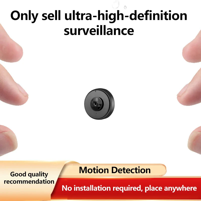 Q Brand Ultra-High Definition Small Camera Wireless Monitor Home Wifi Remote Mobile Phone 360-Degree Panoramic Mini Photography Indoor Home Connected Plug-In-Free Cat Eye Non-Micro Non-Invisible Non-Hidden