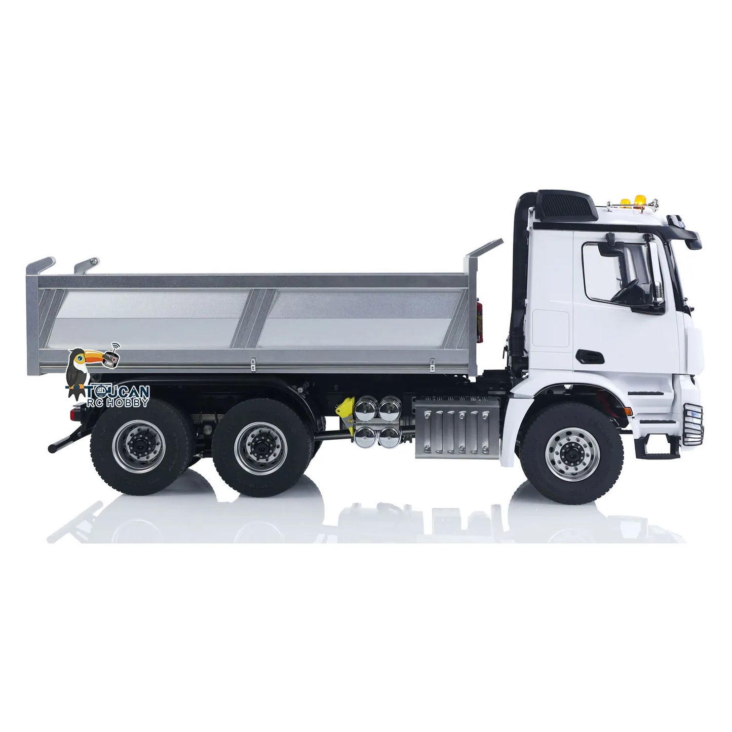 RC Hydraulic Dump Truck 1:14 Two Speed Transmission Radio Controlled Tipper Car Model Differential Axle Light Sound Radio