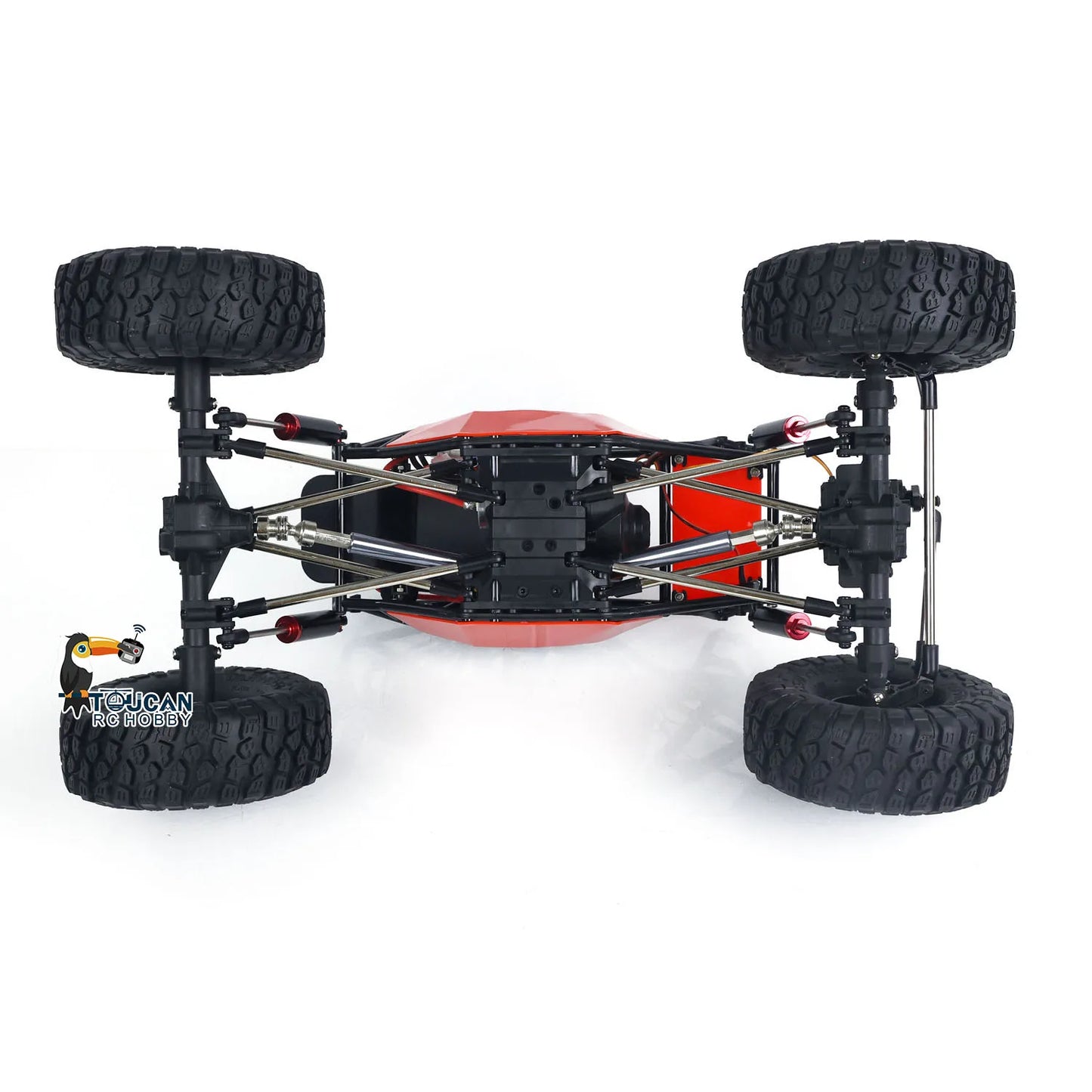 1/10 Scale Remote Control Rock Crawler 2.4G 4X4 RTR Electric Offroad Truck RC Car Model for Hobbyists Kids Adults