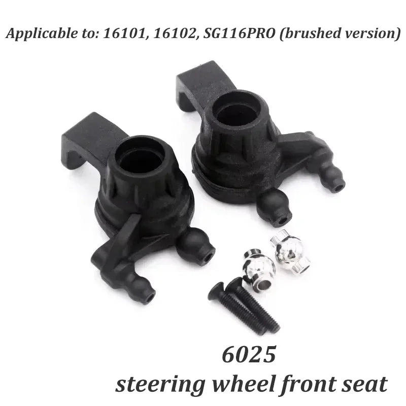 SCY 16101 16102 SG116PRO High-speed 50KM/H RC Original Parts Vehicle, Screw Rocker Arm, Steering Tie Rod Transmission Shaft Gear