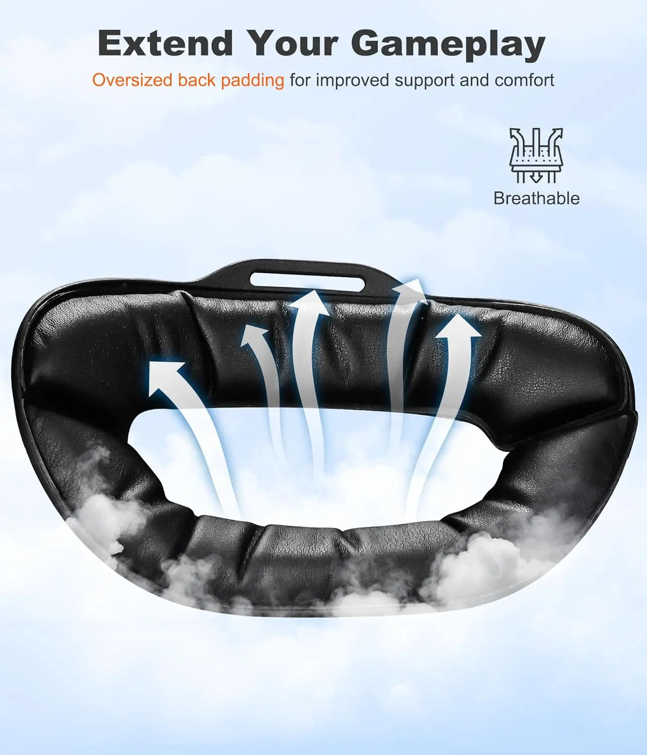 BEBONCOOL Head Strap for Meta Quest 3S/3/2 with Soft Cushion Pad 6700mAh Battery Headset Strap for VR Accessories Elite Strap