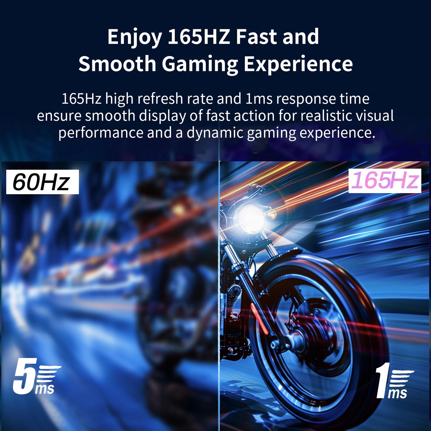 Grebear 27 inch  monitor 165hz,PC Home Office Computer Gaming Monitor FHD1080p,99% SRGB,Built-in Speakers