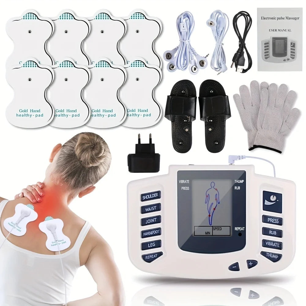 Electronic Pulse Massager Acupuncture EMS Tens Muscle Stimulator Microcurrent Low Frequency Slimming Massage Machine Health Care