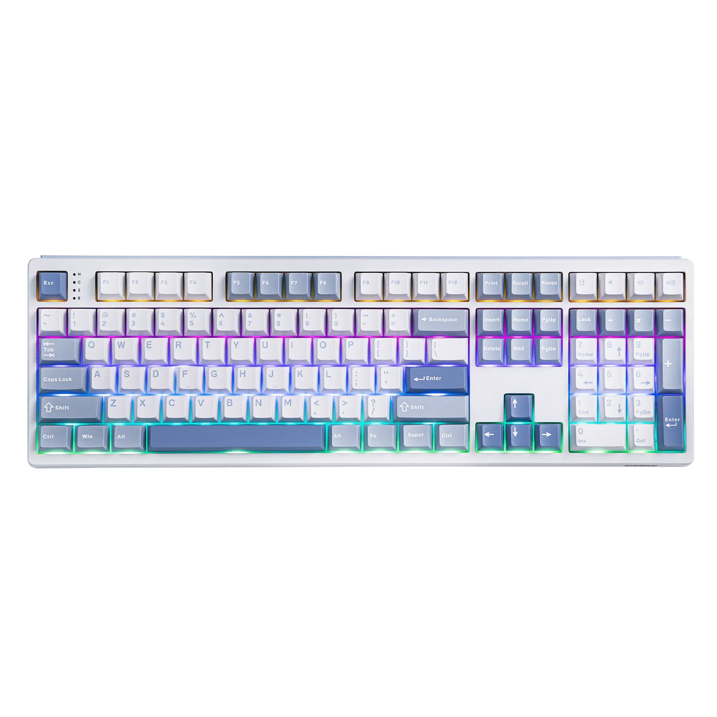 EPOMAKER TH108 100% Full Size Gasket Wired/Bluetooth/2.4Ghz Wireless NKRO Mechanical Gaming Keyboard 8000mAh Battery RGB Backlit