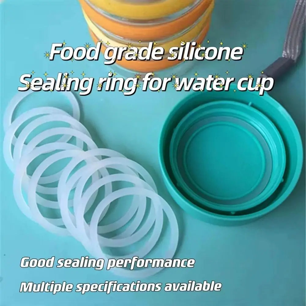 1Pcs Insulation Cup Silicone Sealing Ring Waterproof Water Cup Accessory Leak-proof Gasket Food Grade Universal Rubber Ring
