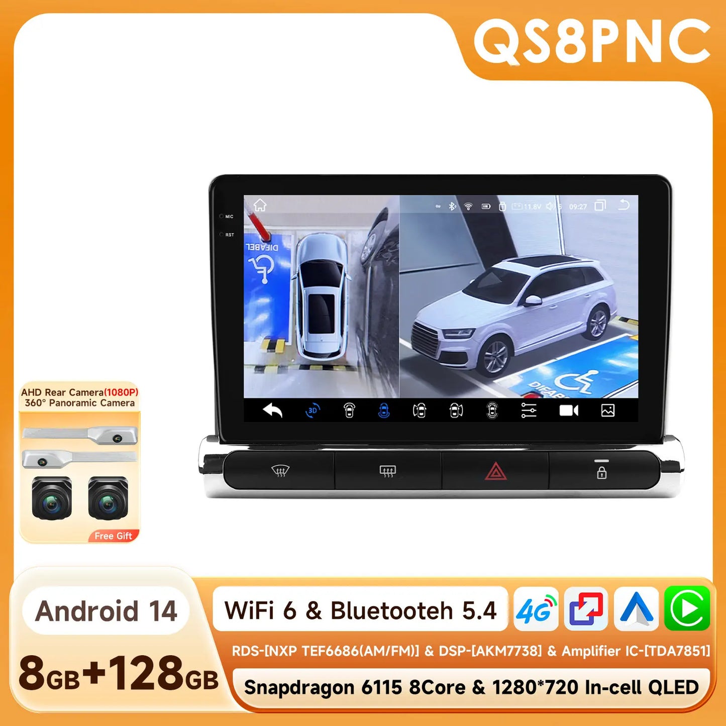 Hizpo Car Electronics Intelligent Systems For Citroen C3 C4 Aircorss (Brazil) 2017 - 2023 Auto Radio Carplay Android Auto GPS 4G