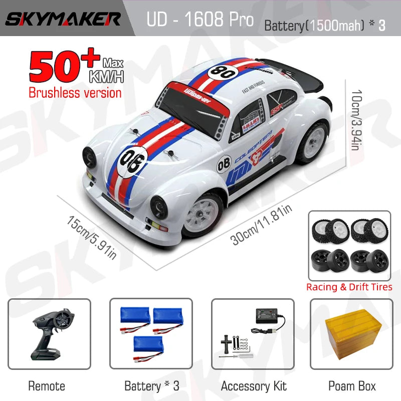 SG1607 SG1605 SG1606 UD1607 UD1608 Pro 1/16 RC Car High Speed 2.4G Brushless 4WD Drift Remote Control Racing Car toys For Boys