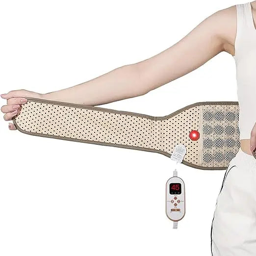 Infrared Heating Pad for Lower Back and Abdomen Pain Relief - Electric Massage Belt with Adjustable Heat Settings