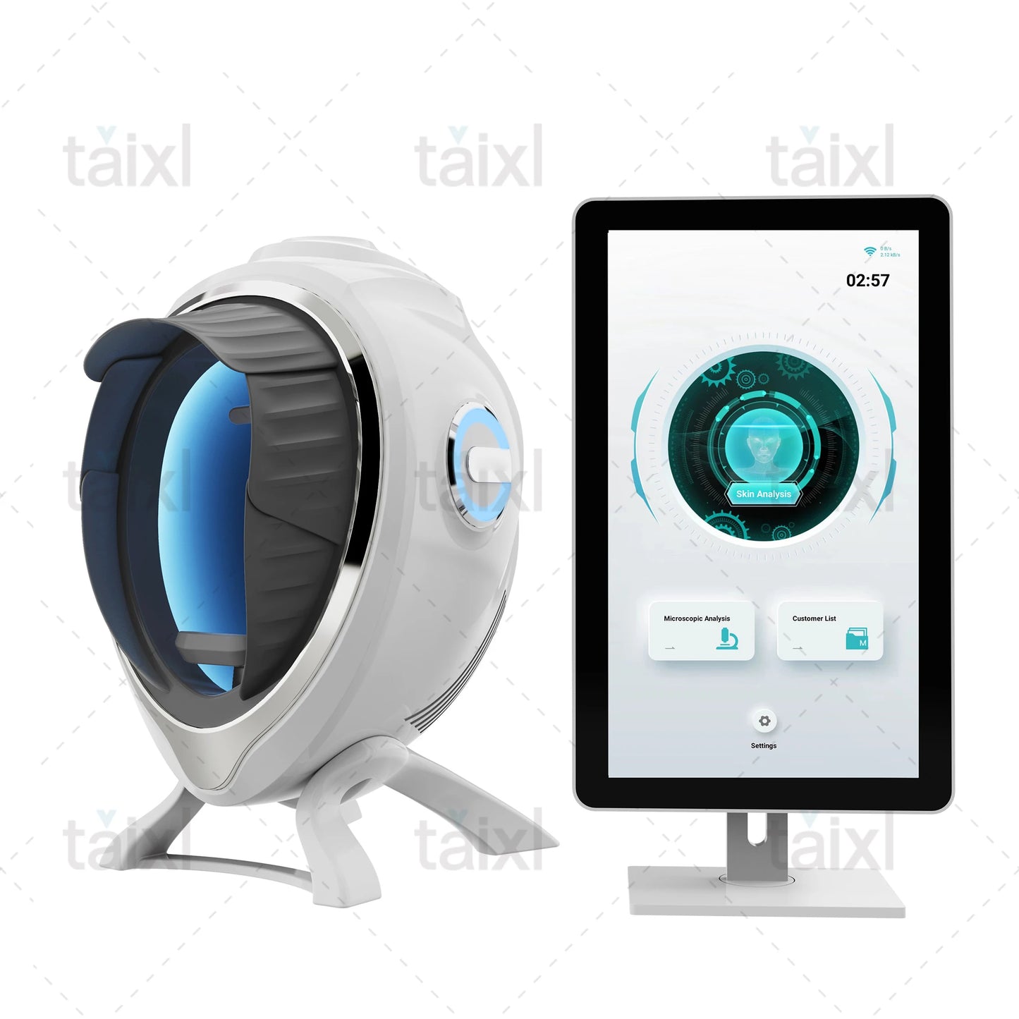 AISIA 3D AI Facial Skin Analyzer Detection Skin Problem Diagnosis 8 Spectrum Professional Analysis Beauty Salon Equipment