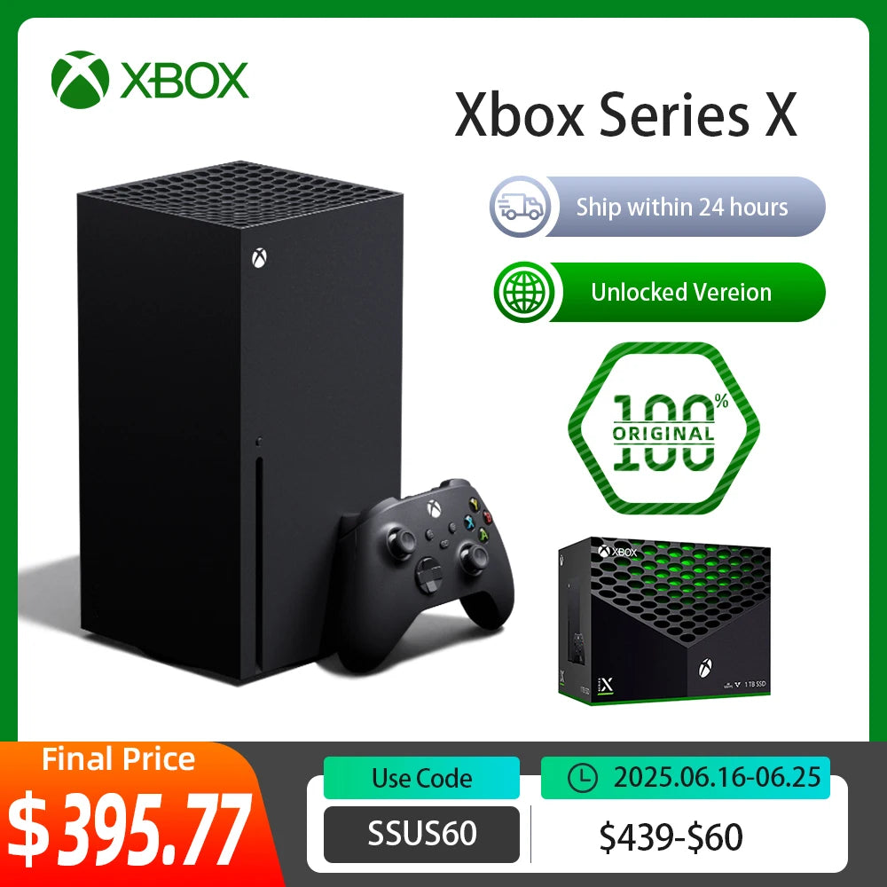 Microsoft Xbox Series X 1TB Unlocked Version Video Game Consoles XBOX X Wireless Controller Console
