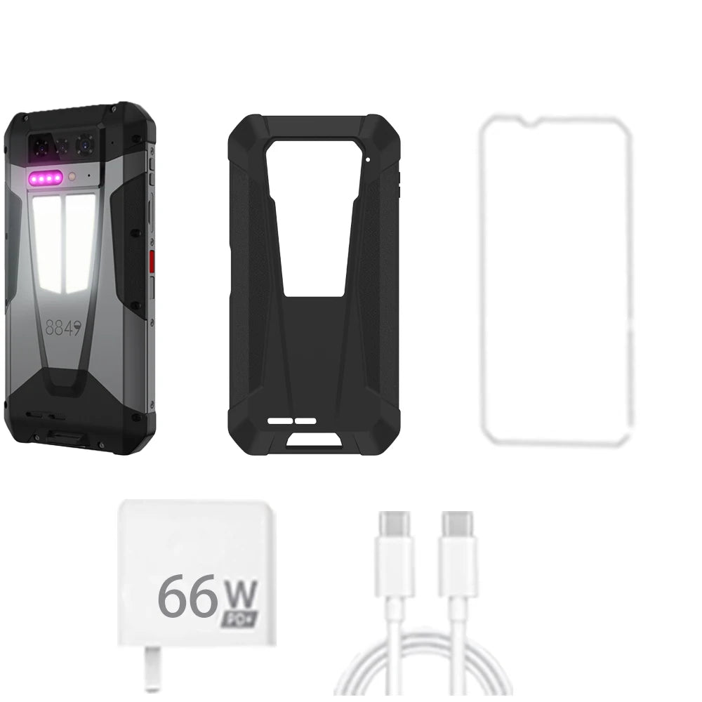 8849 Tank 4 Unihertz Rugged Smartphone With Projector 720P 100 Lumen 6.78'' AMOLED 512G 11600mAh Android14 Dimensity 7300 120Hz