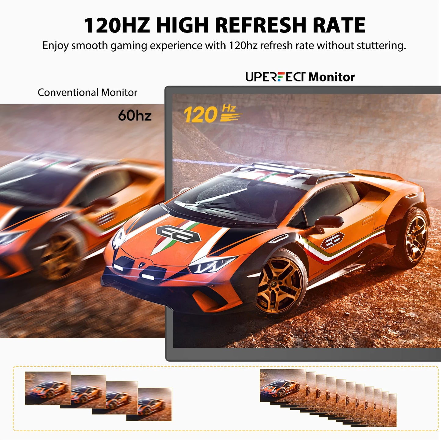 UPERFECT 18.5" TouchScreen Portable Monitor 120Hz FreeSync Gaming Display Extender USB C HDMI for PC Laptop Huawei Mobile Phone