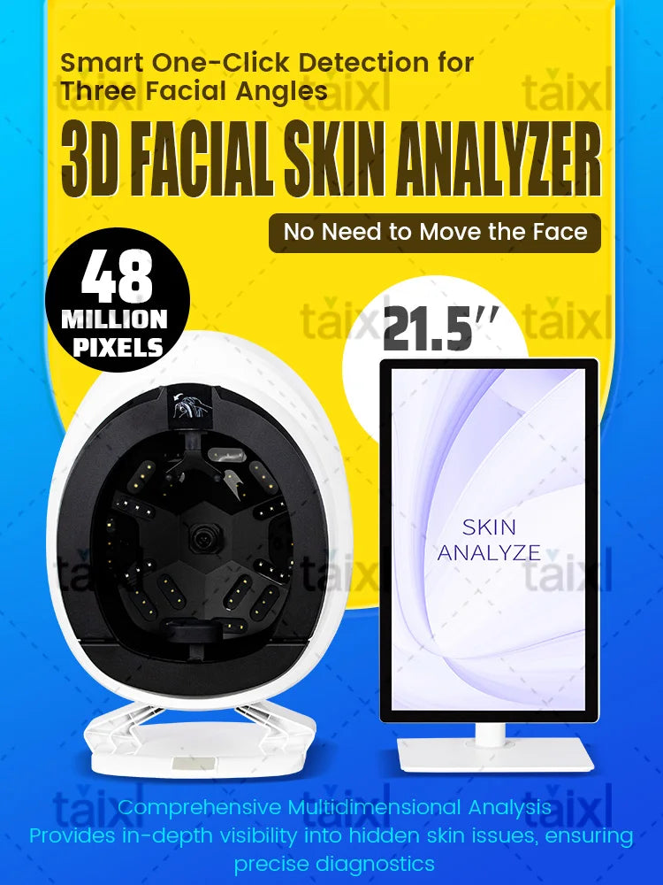 2025 Newest 3D Magic Mirror Skin Analyzer Facial Analyzer Facial Tester UV Analysis Beauty Salon Skin Scanner