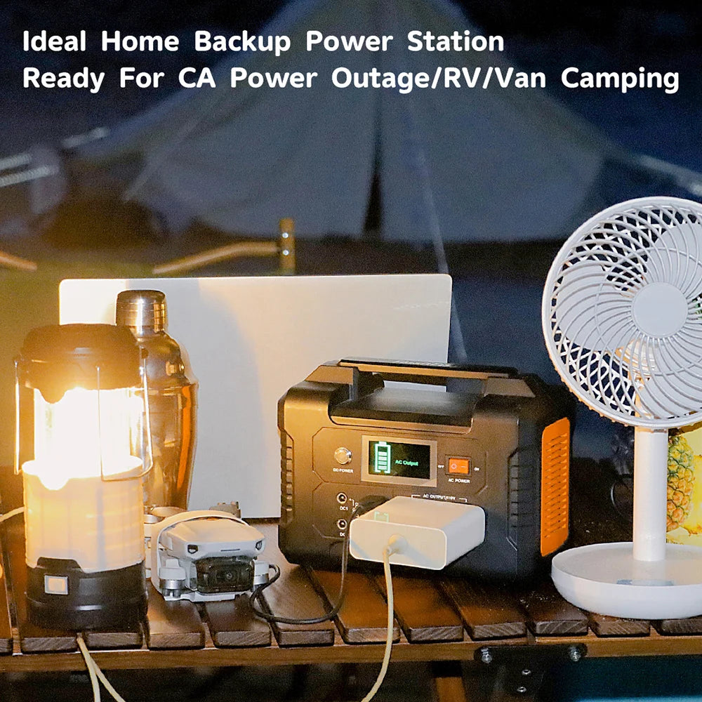 Flashfish E200 Portable Power Station 40800mAh/151Wh Solar Generator 200W Battery Power Station for Camping Battery Backup