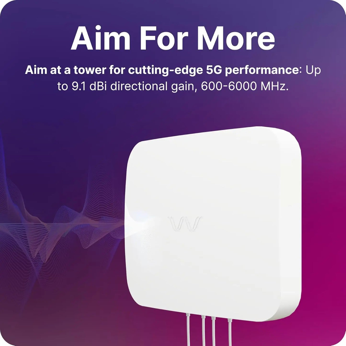 Waveform QuadPro 4x4 MIMO Signal Boosting Panel Antenna Kit | External Antenna for 4G/5G Routers & Gateways | for T-Mobile Home