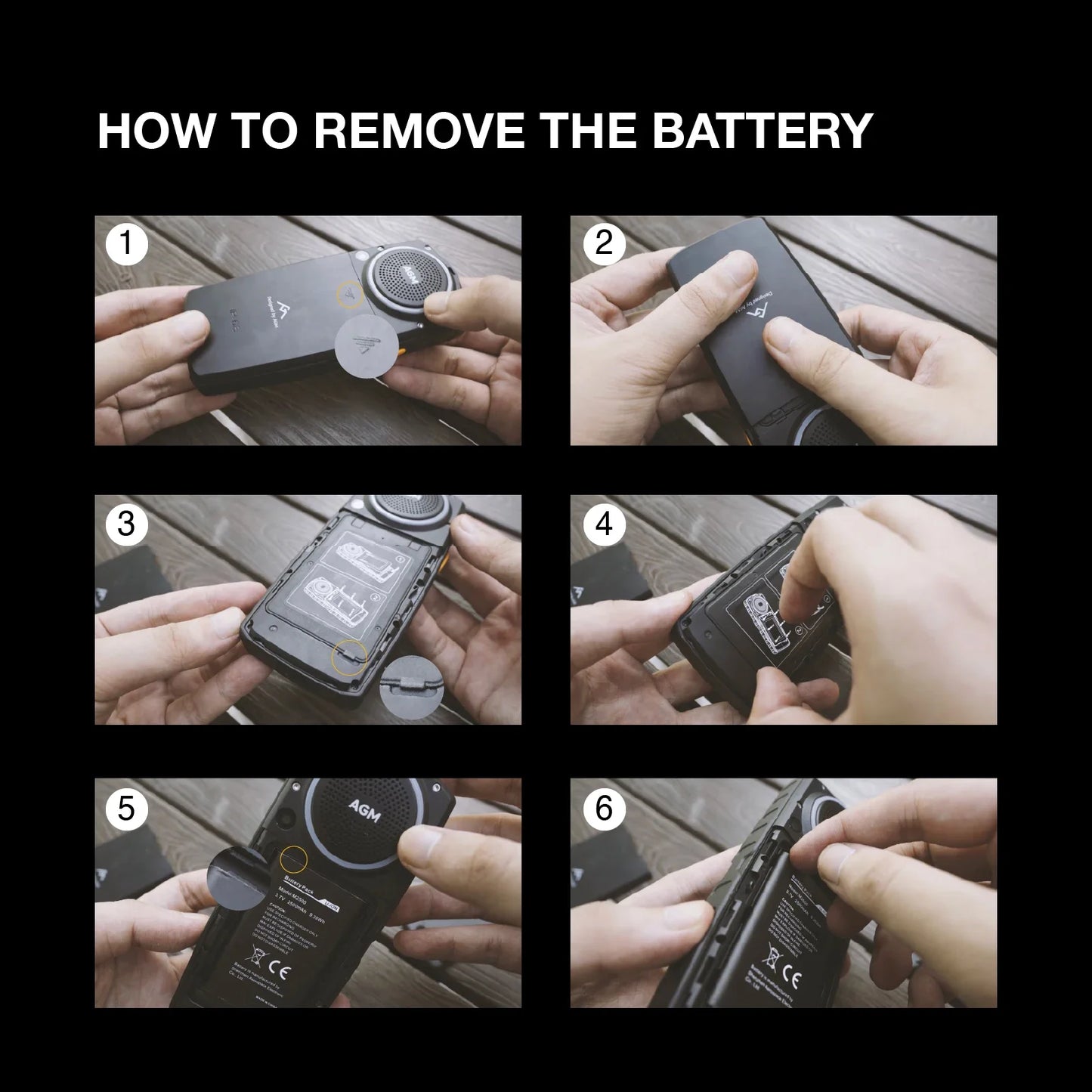 AGM M6 Rugged Phone - Loud 103dB Speaker, 2.4" Screen, 4G Dual SIM, 2500mAh Battery, BT5.1, FM Radio, IP68/IP69K-Senior-Friendly