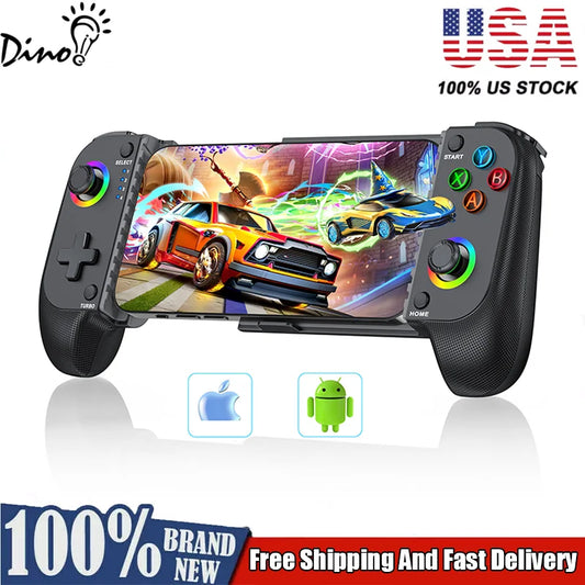 DinoFire MC100 Mobile Phone Gamepad Type C Hall Mechanical Controller for Android Phone iPhone 15/16 Cloud Gaming Xbox Game Pass