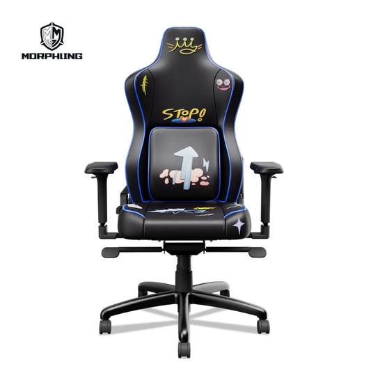 Morphling Gaming Chair Dynamic Lumbar Support and Thicken Seat, Height Adjustable Game Chair with 360°-Swivel Seat