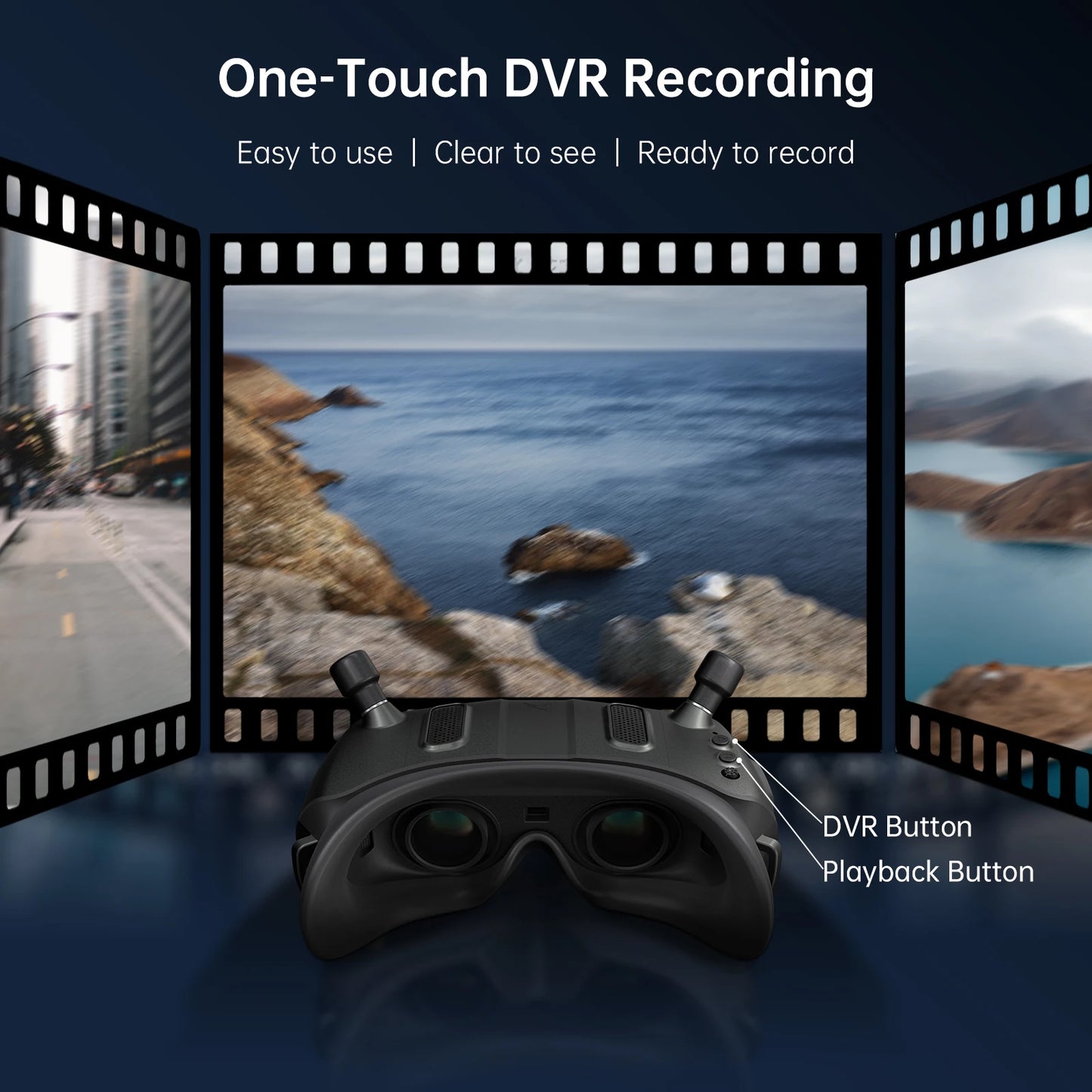 CADDXFPV Walksnail Avatar HD Goggles X 5.8GHz Steadyview Receiver Head Tracker 1920*1080 FPV Goggles Video Glasses for RC Drone