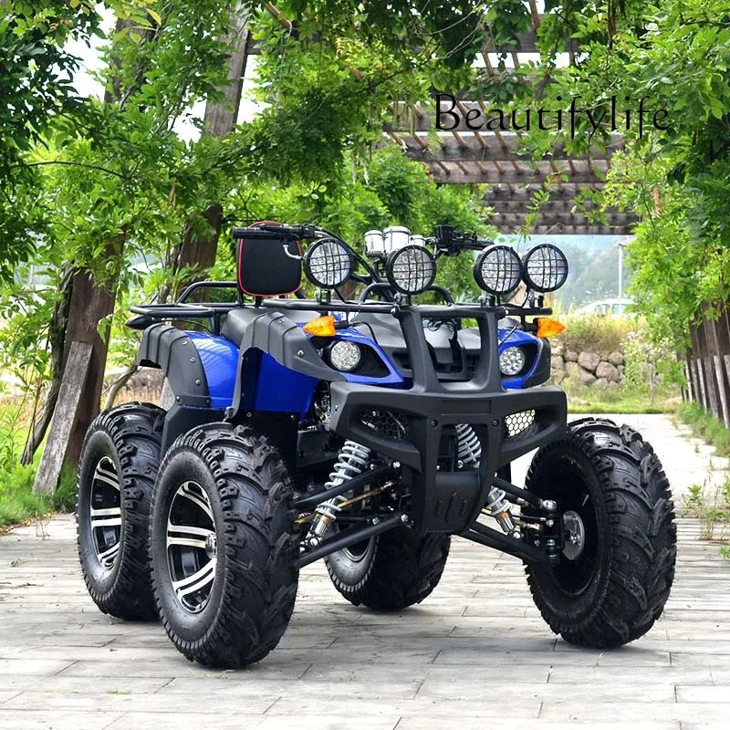 ATV four-wheel off-road four-wheel drive big bull all-terrain mountain electric snowmobile