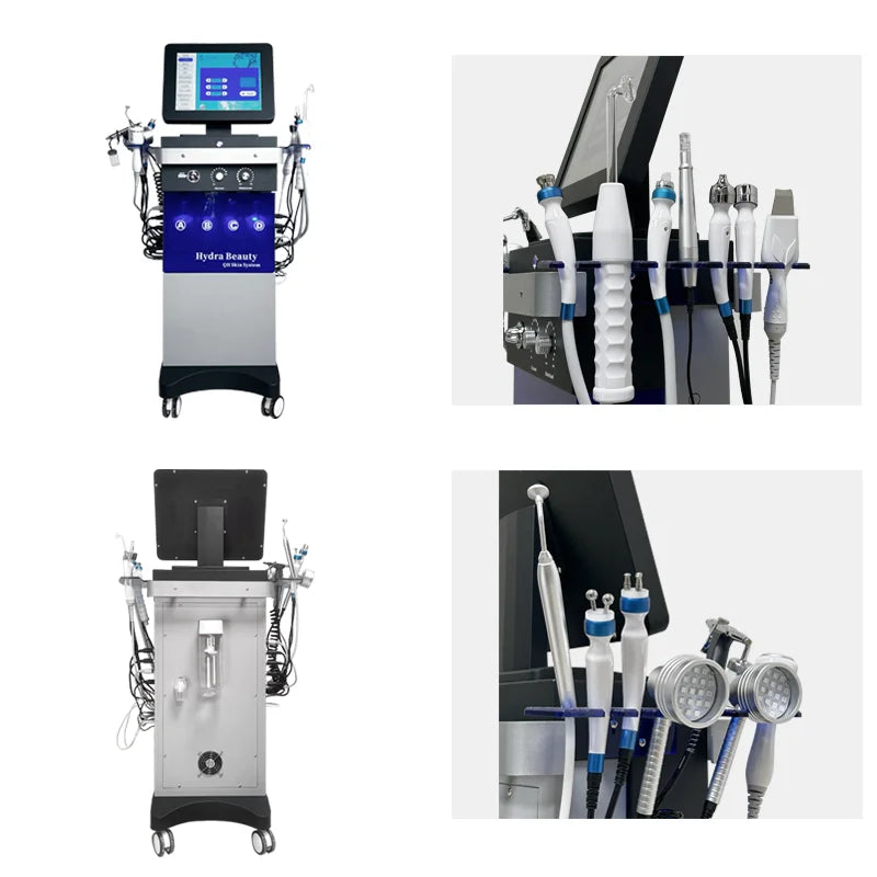 Summer Promotion, 14 in 1 Multi-functional Hydrogen Oxygen Facial Treatment Machine, Suitable for household and Workplace, Fully