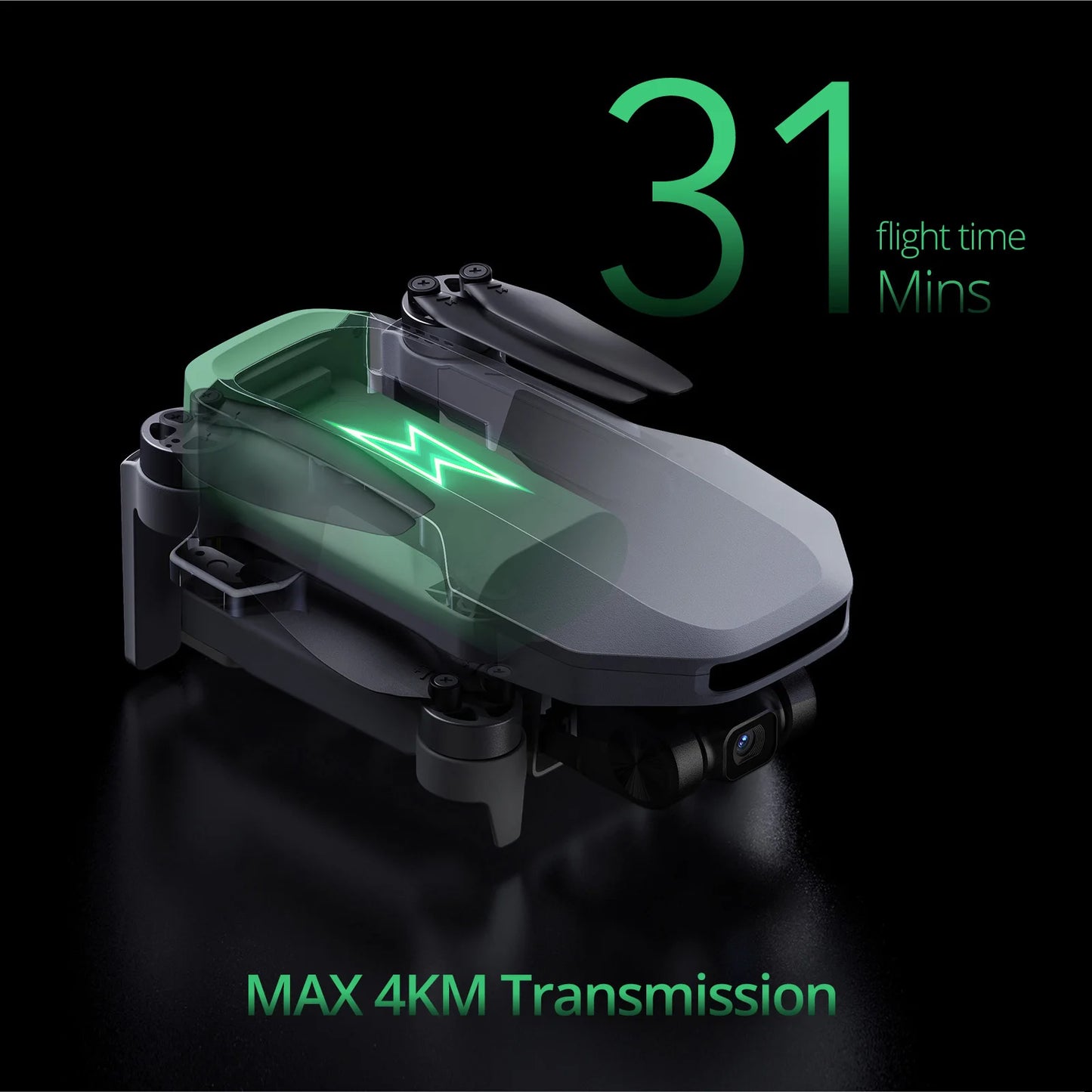 Used Potensic ATOM SE Single Axis Gimbal GPS Drone 4K Camera Lightweight Foldable FPV Transmission