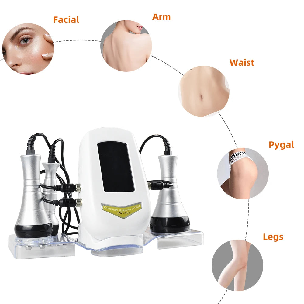 3-in-1 40K Cavitation Ultrasonic Weight Loss Lifting And Firming Massage Beauty Machine(Fast Shipping From US/EU Warehouse)
