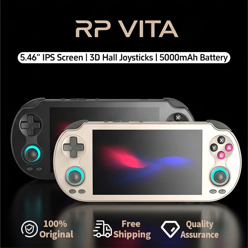 ANBERNIC RG VITA Handheld Game Console IPS Touchscreen 5000mAh Video Gaming Player Supports AI Streaming RixelHK
