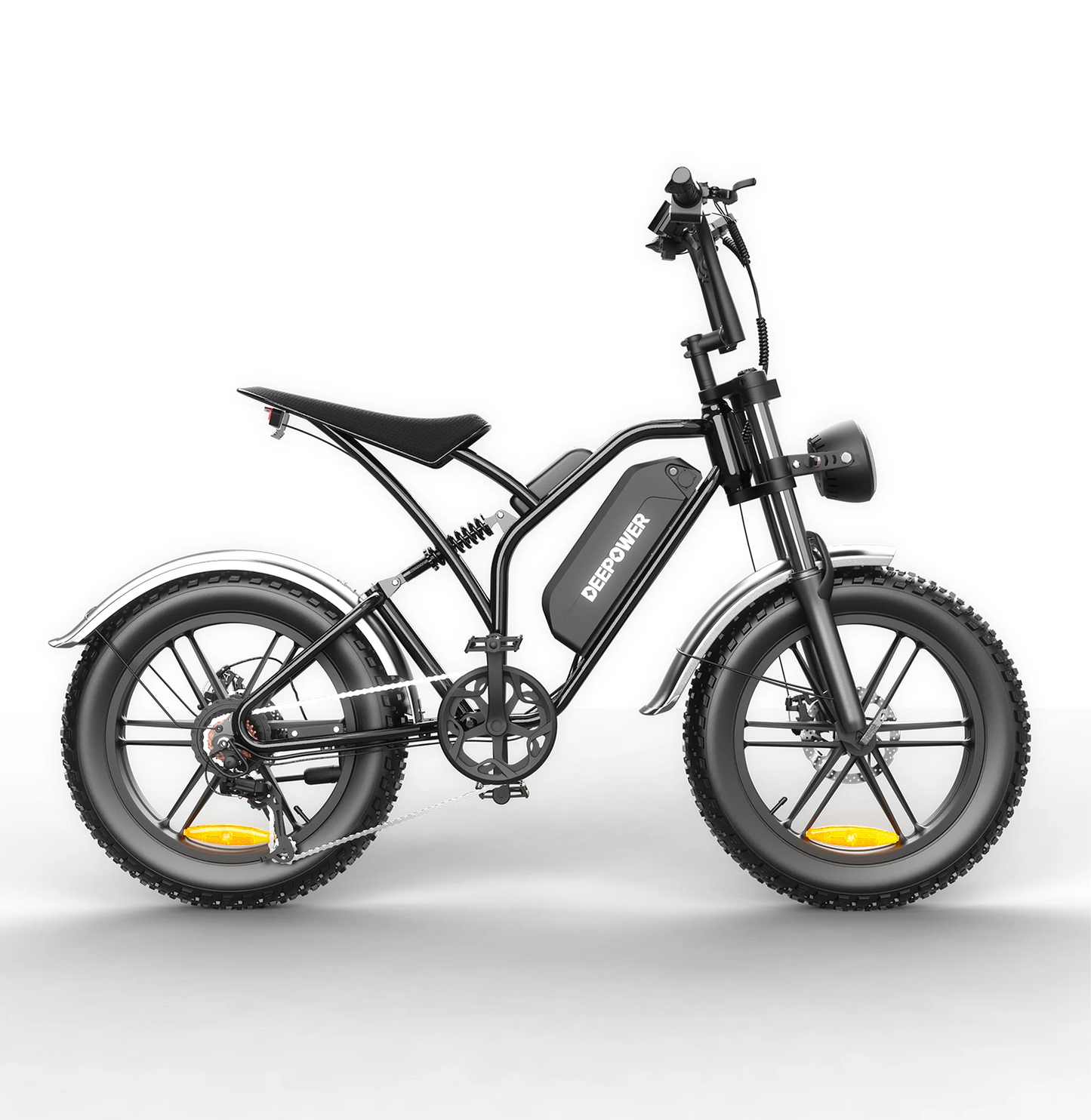 DEEPOWER S20 Off-Road Electric Bike 1500W Motor 48V 25AH LG Battery Adults Mountain LED Display Ebike All-Terrain Motorcycle