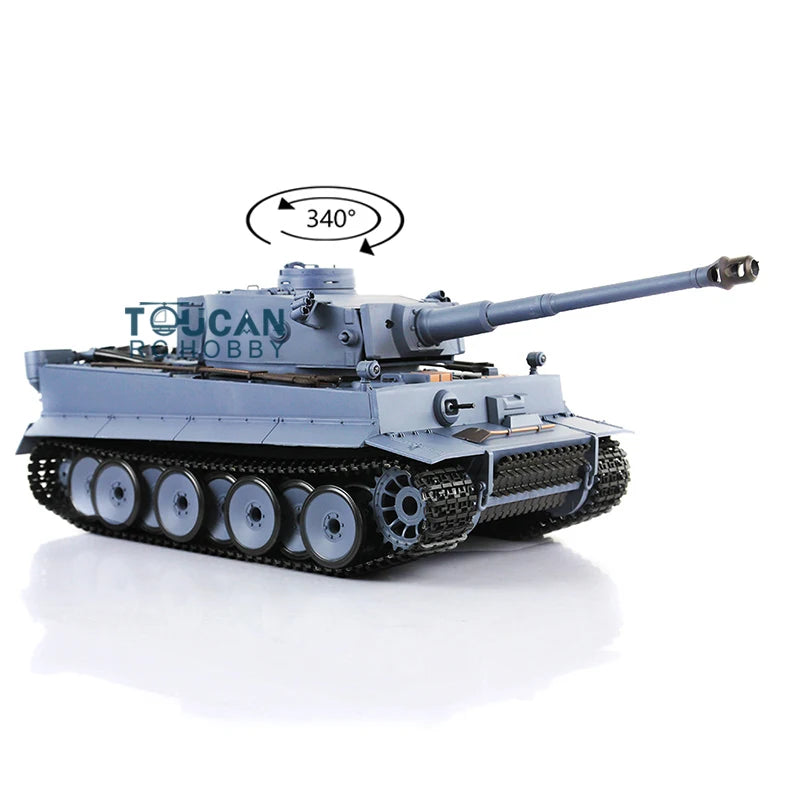 US Stock Boys Toys 1/16 Scale 7.0 Heng Long RC Tank Plastic German Tiger I RTR 3818 Remoted Car Vehicle Model for Gifts TH17233
