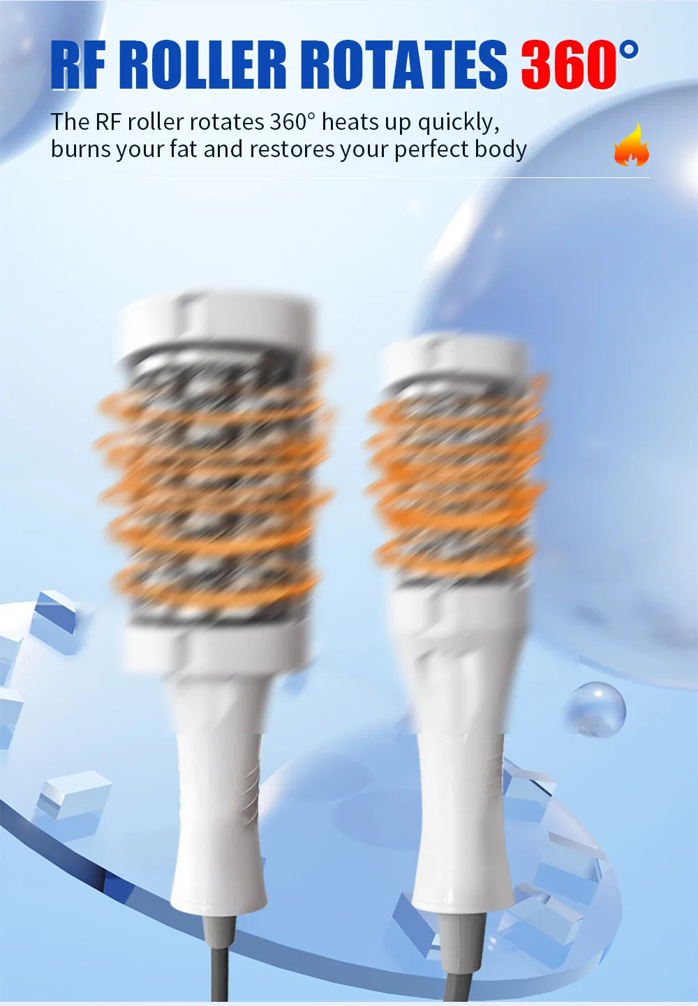 MYOSILM Vacuum Lnner Ball Roller 360 Degree Rolling Cellulite Massage Weights Loss Machine Body Muscle Body Slimming Fat Removal