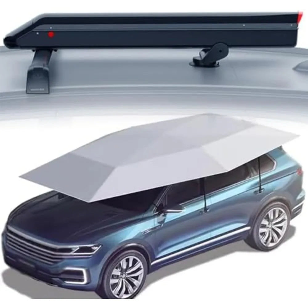 Fully Automatic Carport, Movable Tent Canopy for Outdoor Protection, Remote Control Automobile Cover, Portable Car Umbrella