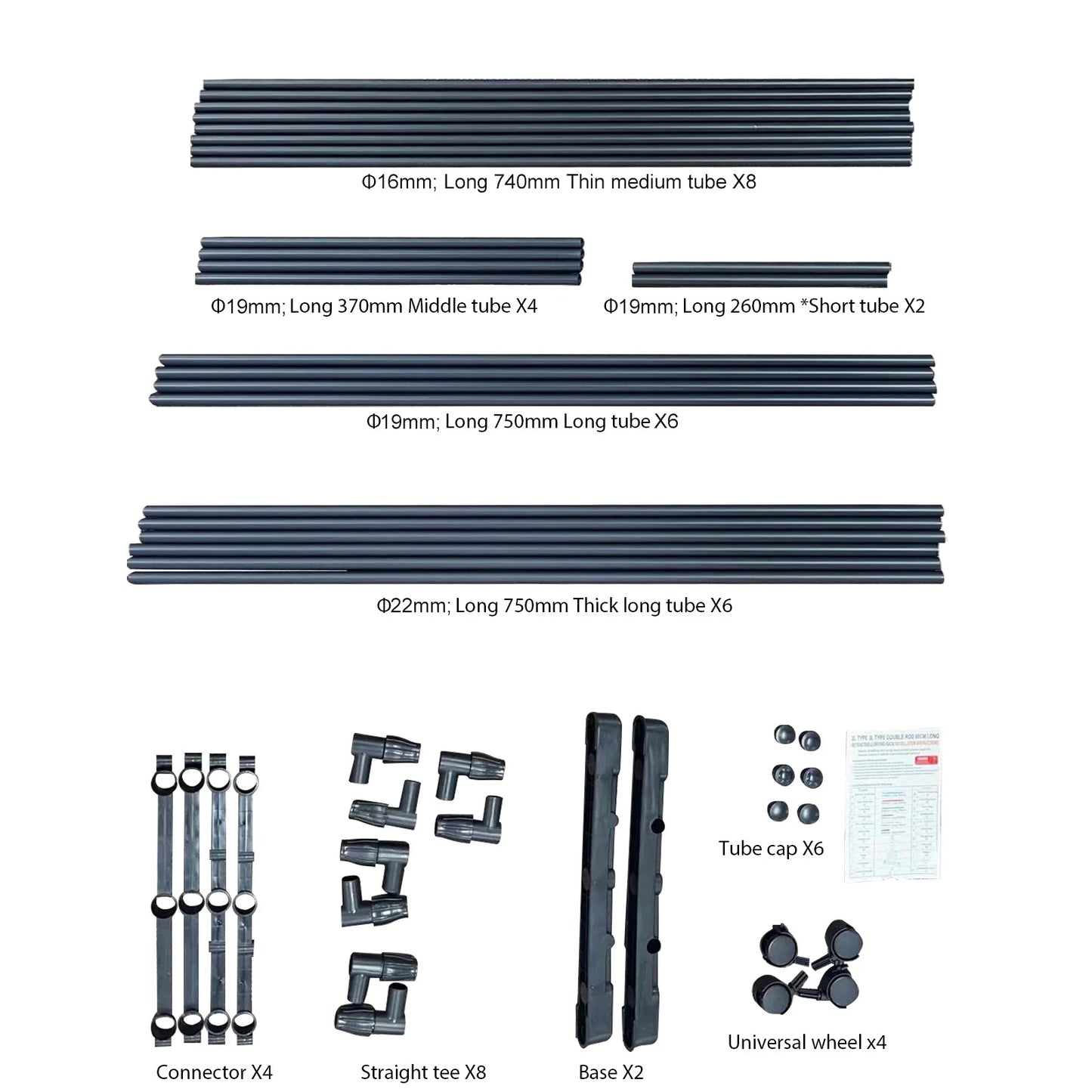 Double Rail Clothes Garment Rack Heavy Duty Commercial Grade Clothing Rack Coat Rack Hanging Rack
