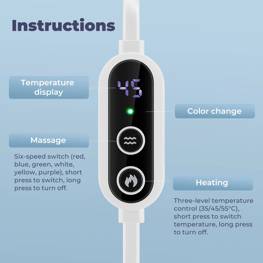 Electric Steam Eye Massager Sleeping Mask Heated Eye Resistant Remover Eye Temperature Massage Relieve Fatigue Office Eye Shade