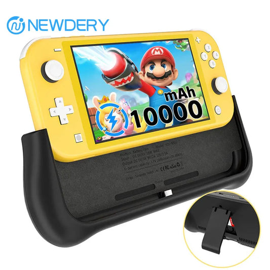Battery Charger Case for Nintendo Switch Lite 10400mAh Portable Backup Charger Station Fast Charging Support PD & QC 3.0