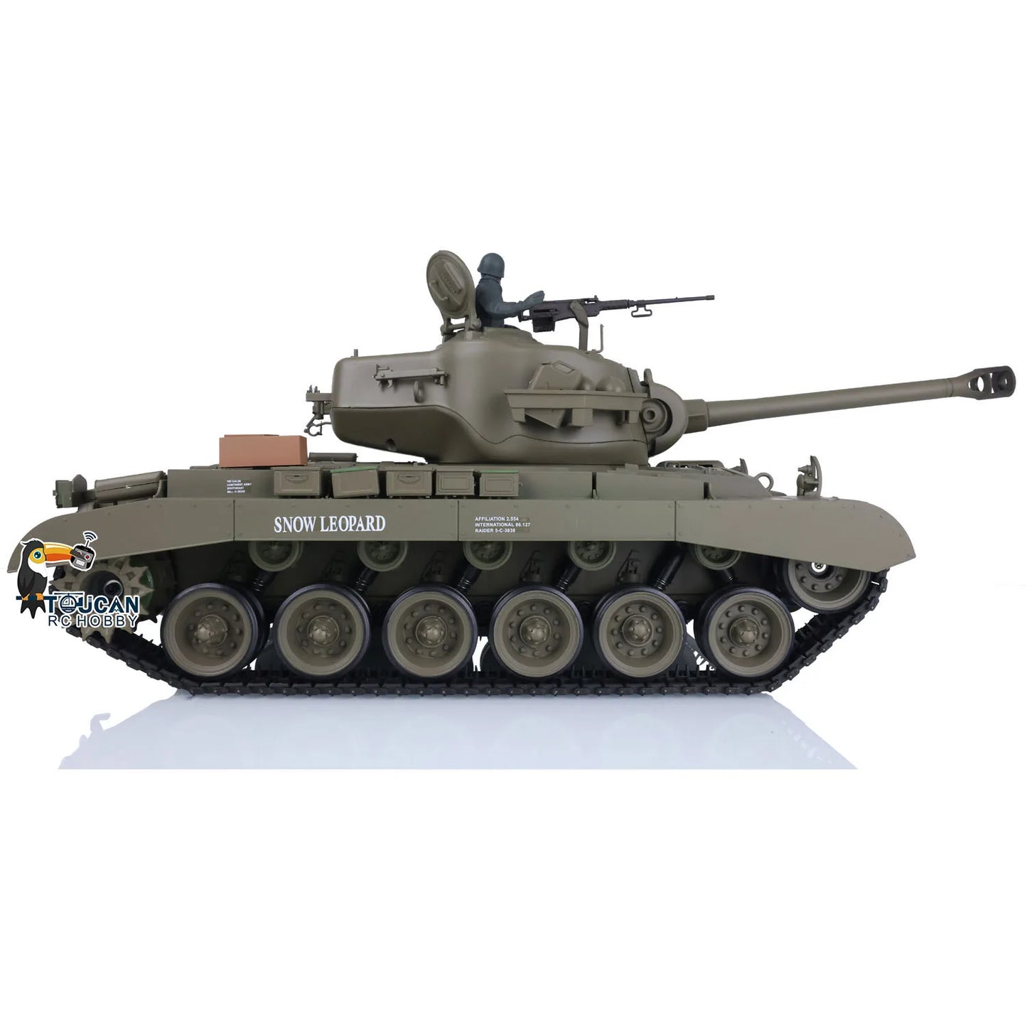 2.4Ghz Powerful RC Tank Model Henglong 1/16 M26 Pershing 7.0 Plastic RTR 3838 High Speed Combat Style Toy TH17301-SMT7