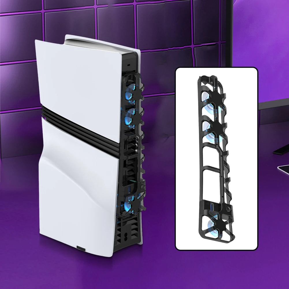 Cooling Fan for PS 5 Pro External Fan Cooler Vertical Radiator Quiet Cooler Fan for Playstation 5 Pro Console Accessories