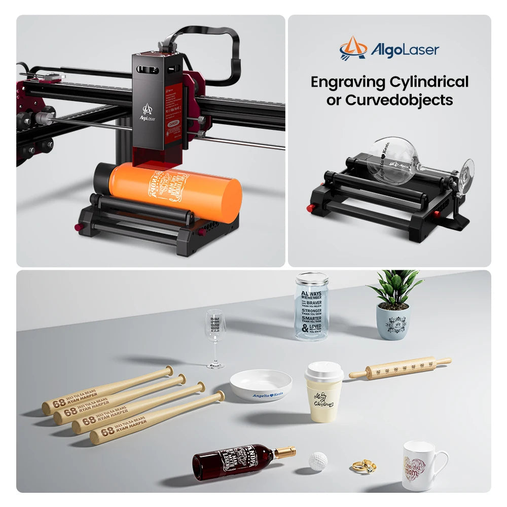 AlgoLaser DIY KIT MK2 10W Laser Engraver with Air Assist Nozzle High Accuracy Laser Engraving Cutting Machine for DIY Wood Logo