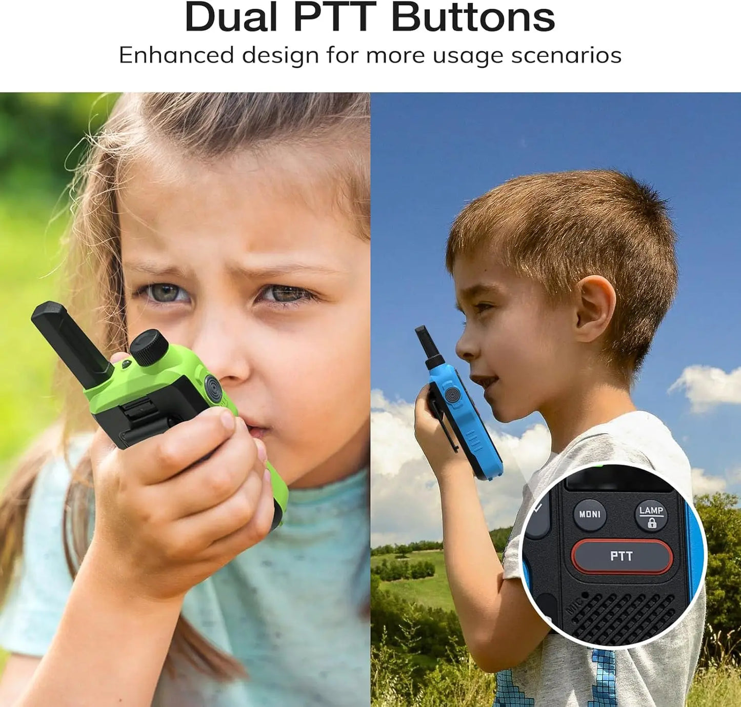 BAOFENG GT-18 Walkie Talkie PMR446 License Free Radio for Kids Adults, Long Range Rechargeable Walky Talky 1500mAh Battery