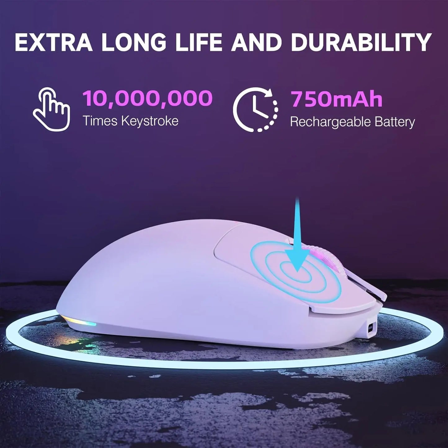MAMBASNAKE x MAGIC-REFINER G6 Wireless Gaming Mouse,24000 DPI Adjustable,72g Lightweight Mouse,1000Hz Polling Rate