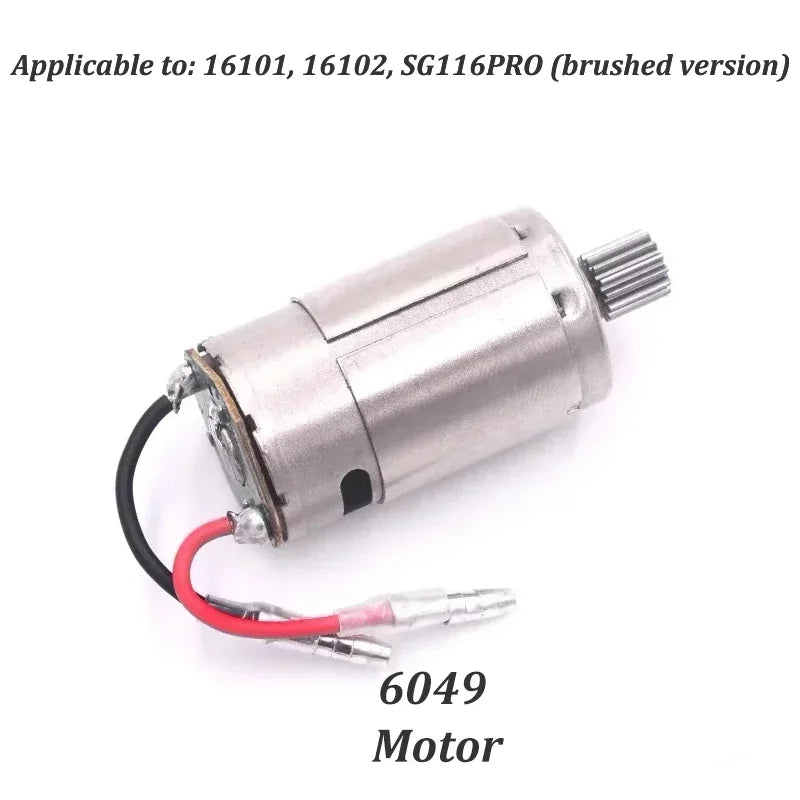 SCY 16101 16102 SG116PRO High-speed 50KM/H RC Original Parts Vehicle, Screw Rocker Arm, Steering Tie Rod Transmission Shaft Gear