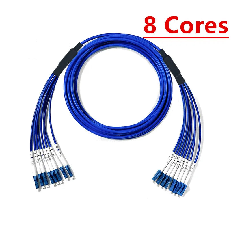 LC Armored Fiber Jumper, 6 Cores,8 Cores ,Single Mode Fiber Optic Patch Cord Cable, Waterproof, Mouse-Proof, 5m, 10m, 15m, 20m
