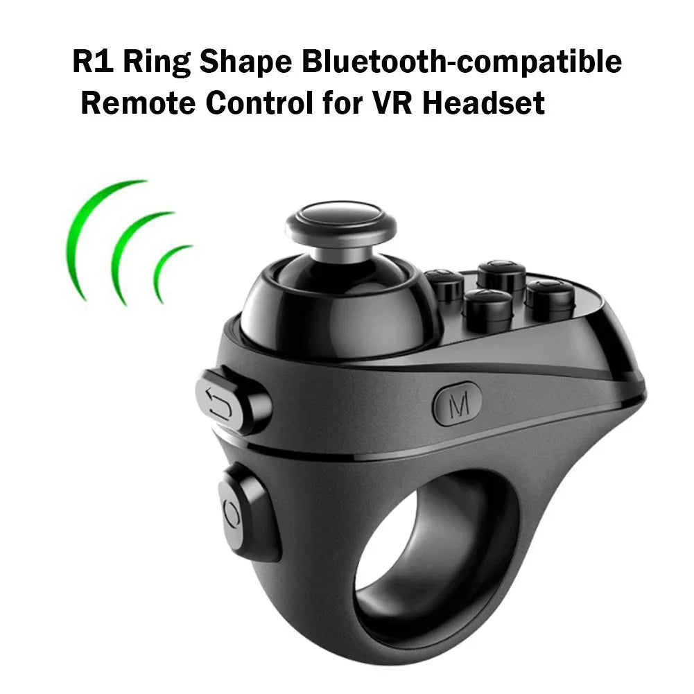 R1 Bluetooth Remote Control Smartphone Gamepad  3D Glasses Wireless VR Remote Game Controller for iPhone Android Ring Joystick