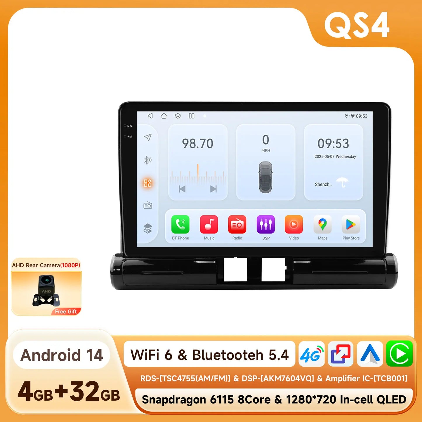 Hizpo Car Electronics Intelligent Systems For Citroen C3 C4 Aircorss (Brazil) 2017 - 2023 Auto Radio Carplay Android Auto GPS 4G