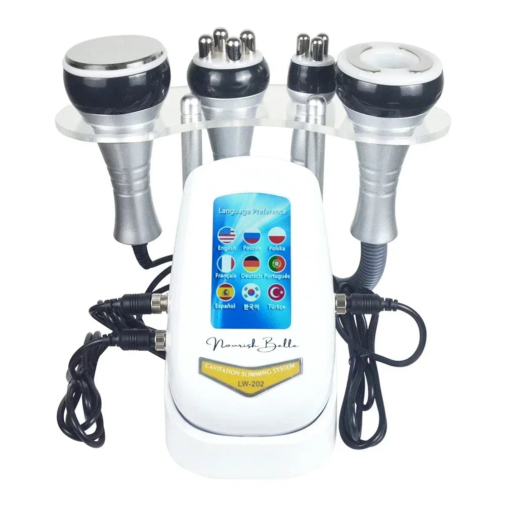 40K 4IN1 Cavitation  Body Slimming Machine Beauty Massager Skin Tighten Face Lifting Vacuum Suction（Overseas Warehouse Shipment）