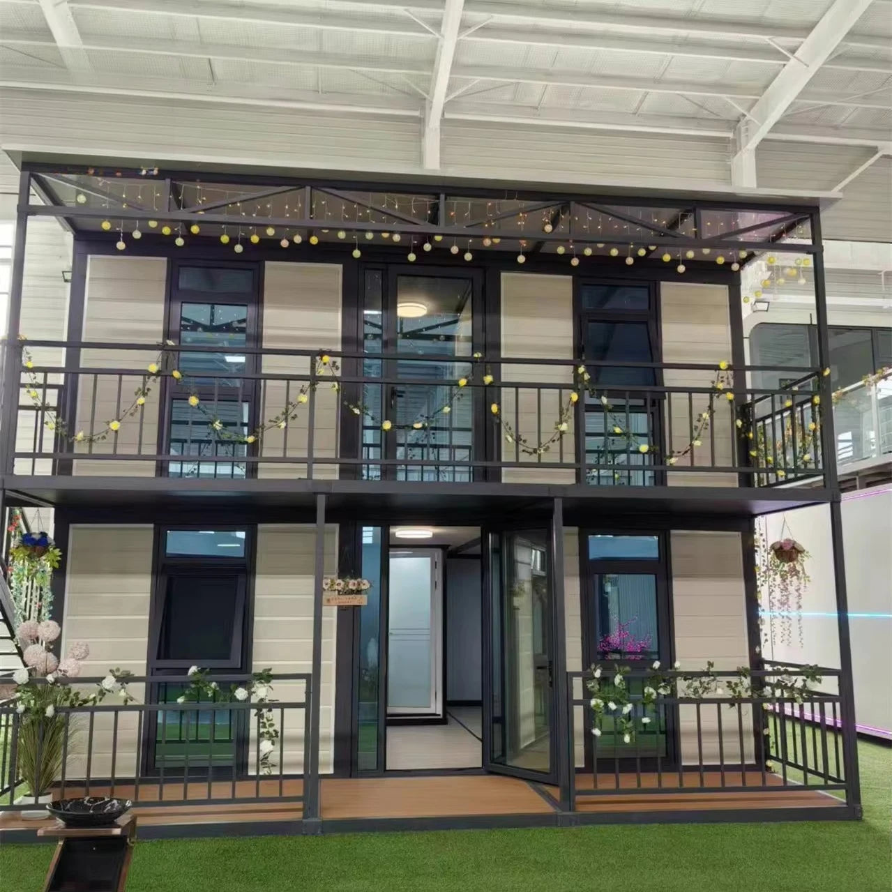 Customized 20ft 40ft Folding Prefab 2 Story Container House Luxury Expandable Container Houses Prefabricated Container Home