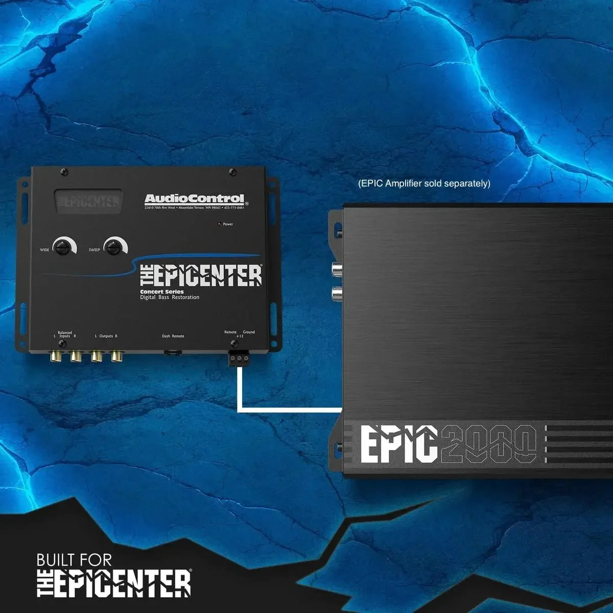 EPICENTER Digital Bass Restoration Control Processor, Car Audio Bass Booster Enhancer with Wired Remote Control (Black)