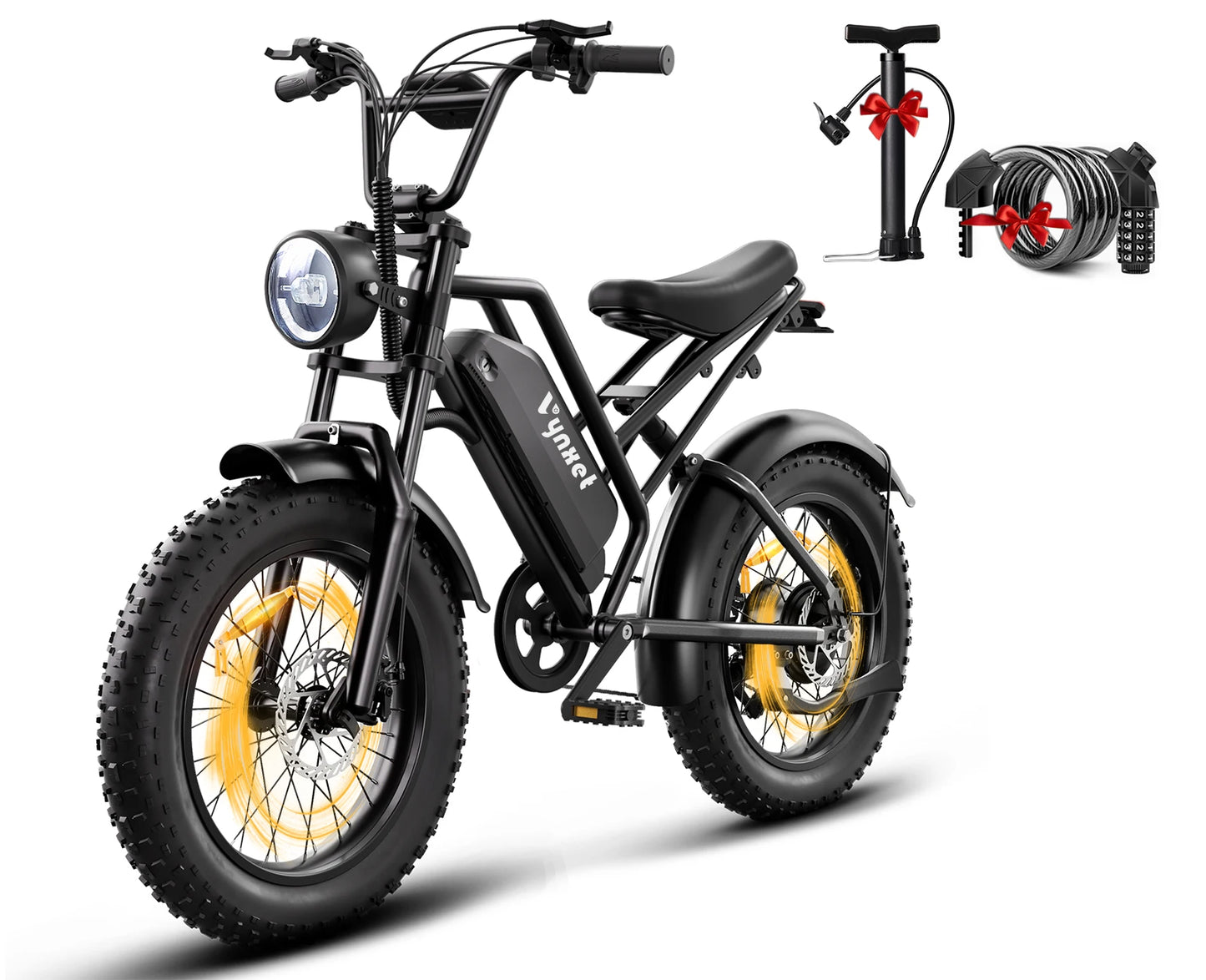 20 Inch Adult Electric Bicycle 1500W Motor 48V 18AH Removable Battery IP54 Waterproof 7-Speed Gear with LED Display