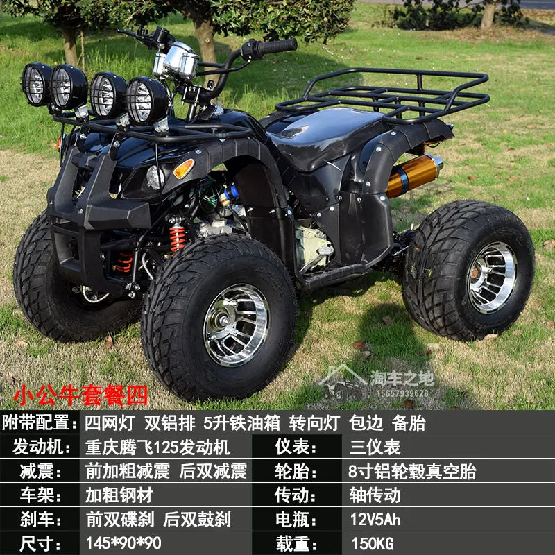 ATV four-wheel off-road four-wheel drive big bull all-terrain mountain electric snowmobile